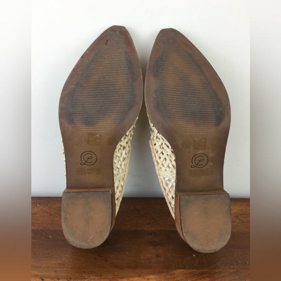 CHINESE LAUNDRY Mayflower Woven Heeled Mule Pointed Toe Beige Women’s Size 7.5. - Picture 10 of 11